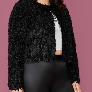 Plus size Shaggy Jacket
